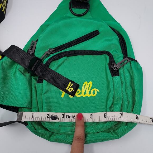 Hello Shamrock Green Sling Back Pack - Picture 8 of 8